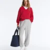 100% Cotton Cable Knit V-Neck Jumper 100% Cotton Cable Knit V-Neck Jumper