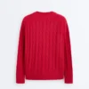 100% Cotton Cable Knit V-Neck Jumper 100% Cotton Cable Knit V-Neck Jumper