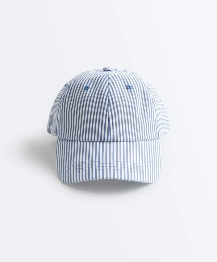 100% Cotton Striped Cap 100% Cotton Striped Cap
