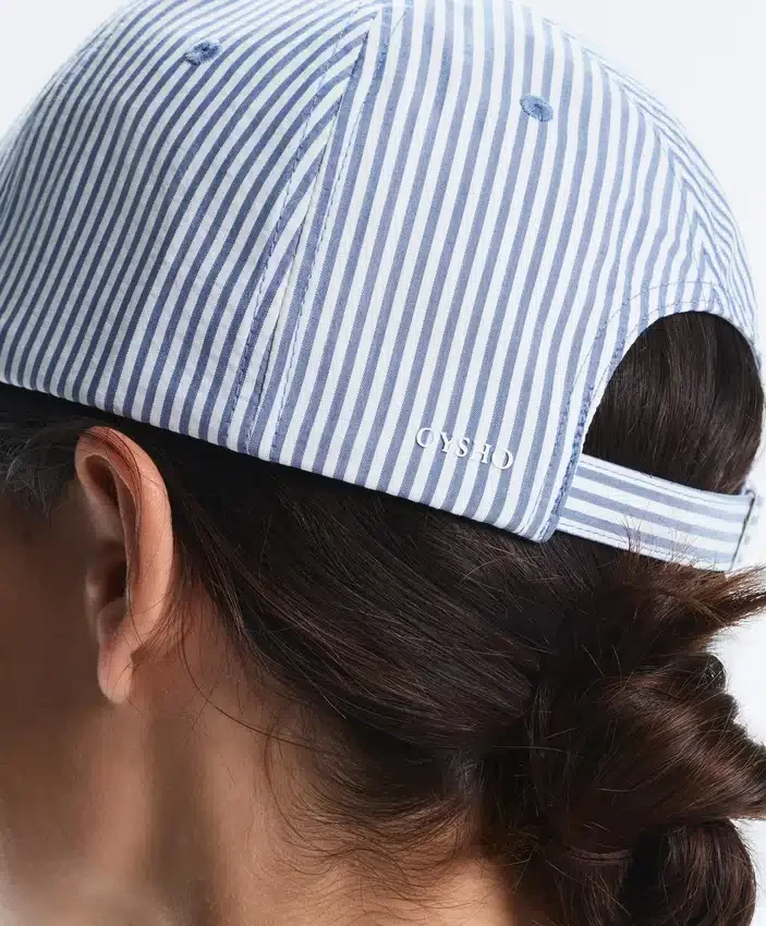 100% Cotton Striped Cap 100% Cotton Striped Cap