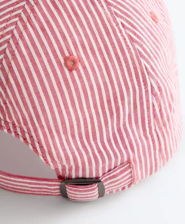 100% Cotton Striped Cap 100% Cotton Striped Cap