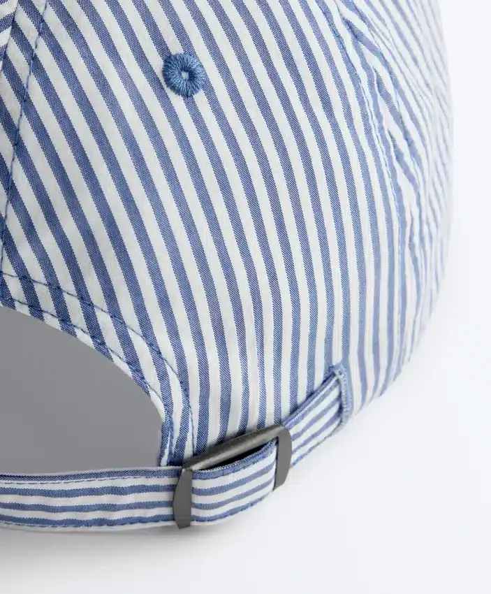 100% Cotton Striped Cap 100% Cotton Striped Cap
