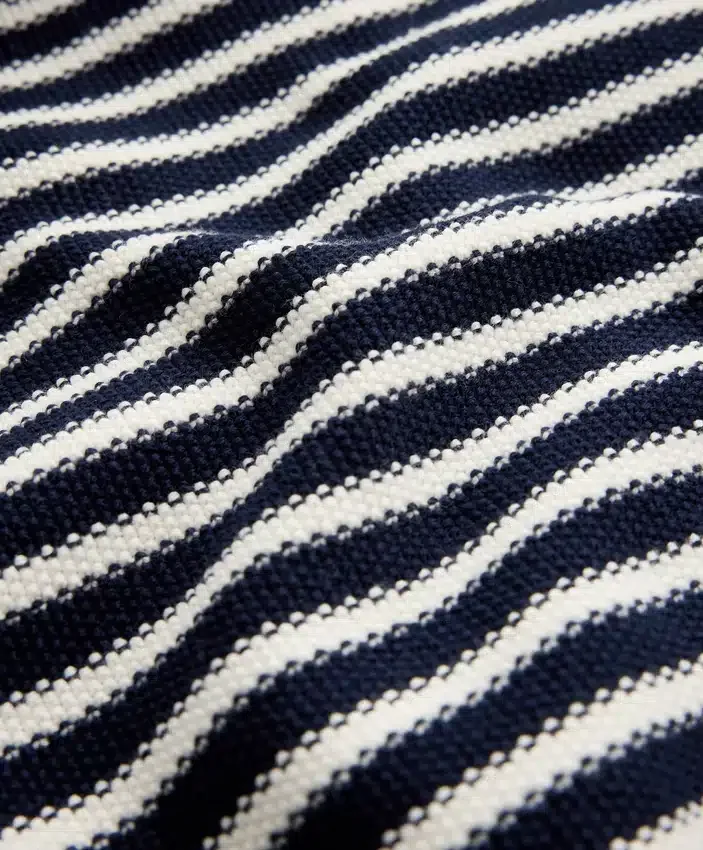100% Cotton Striped Knit Polo Shirt 100% Cotton Striped Knit Polo Shirt