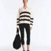 100% Cotton Striped Open Knit Long-Sleeve Polo Shirt 100% Cotton Striped Open Knit Long-Sleeve Polo Shirt