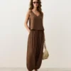 100% Cotton V-Neck Strappy Top 100% Cotton V-Neck Strappy Top