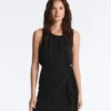 100% Cupro Sleeveless Top with Scarf