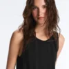 100% Cupro Sleeveless Top with Scarf