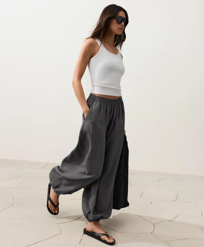 100% Linen Bloomer Trousers 100% Linen Bloomer Trousers