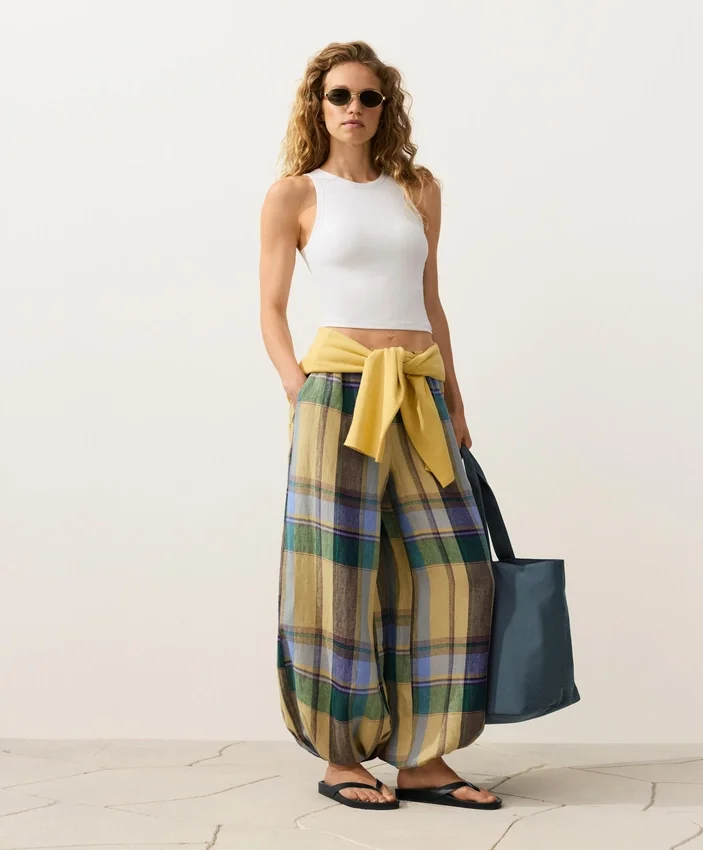 100% Linen Bloomer Trousers 100% Linen Bloomer Trousers