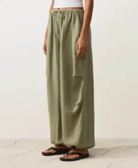 100% Linen Cargo Bloomer Trousers