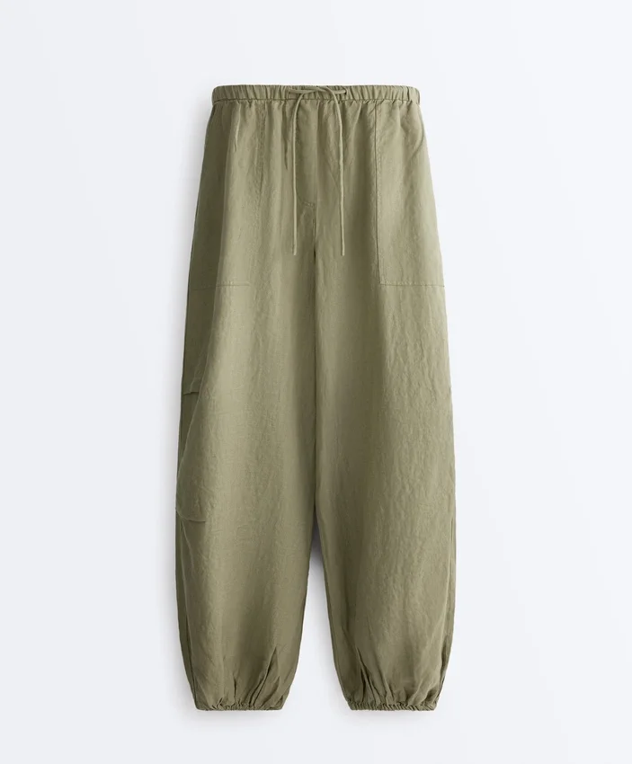 100% Linen Cargo Bloomer Trousers 100% Linen Cargo Bloomer Trousers