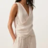 100% Linen Crossover Top 100% Linen Crossover Top