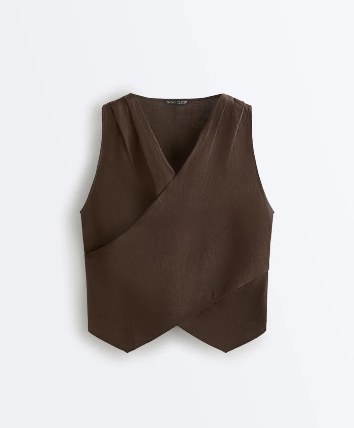100% Linen Crossover Top 100% Linen Crossover Top