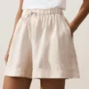 100% Linen Mid-Rise Shorts 100% Linen Mid-Rise Shorts