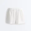 100% Linen Mid-Rise Shorts 100% Linen Mid-Rise Shorts