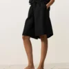 100% Linen Midi Bermuda Shorts 100% Linen Midi Bermuda Shorts