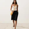100% Linen Midi Bermuda Shorts 100% Linen Midi Bermuda Shorts