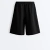 100% Linen Midi Bermuda Shorts 100% Linen Midi Bermuda Shorts