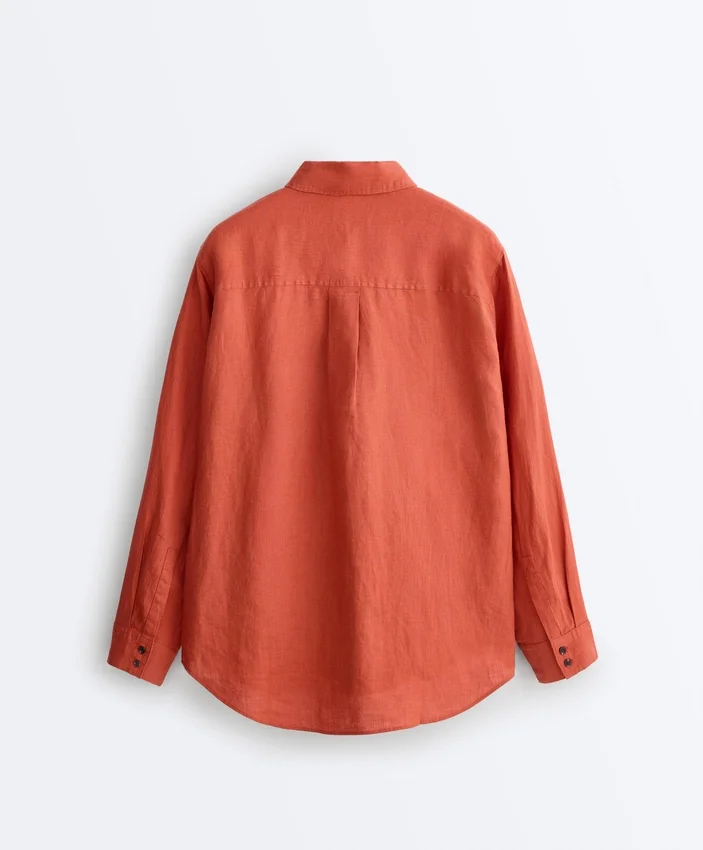 100% Linen Shirt with Pockets 100% Linen Shirt with Pockets