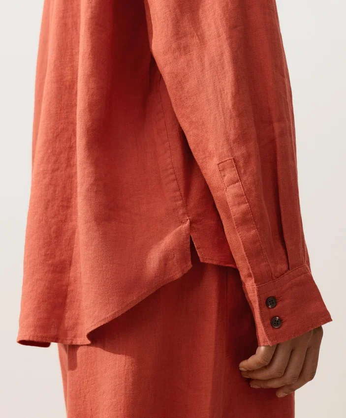 100% Linen Shirt with Pockets 100% Linen Shirt with Pockets
