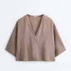 100% Linen Short-Sleeve Shirt 100% Linen Short-Sleeve Shirt