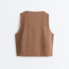 100% Linen Square Neck Crossover Tie Top 100% Linen Square Neck Crossover Tie Top