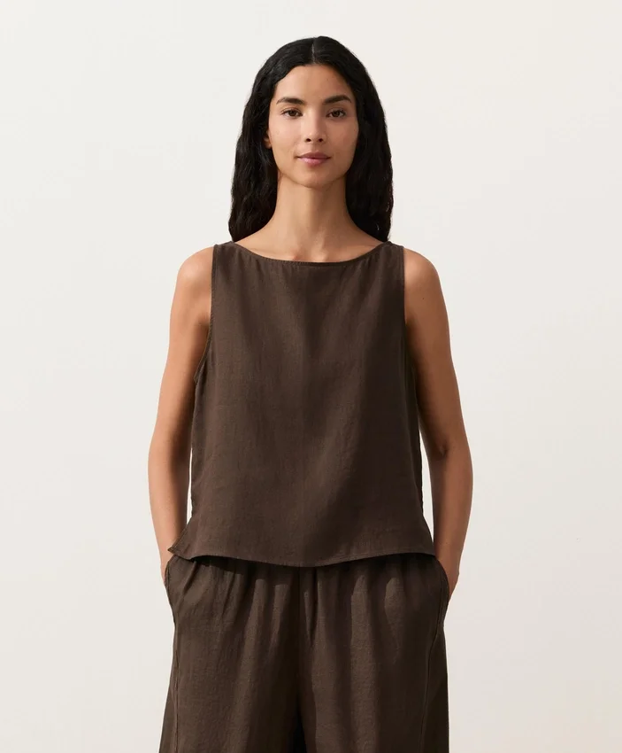 100% Linen Square Top 100% Linen Square Top