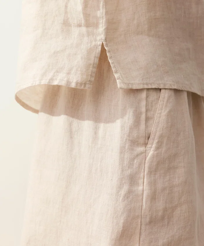 100% Linen Square Top 100% Linen Square Top