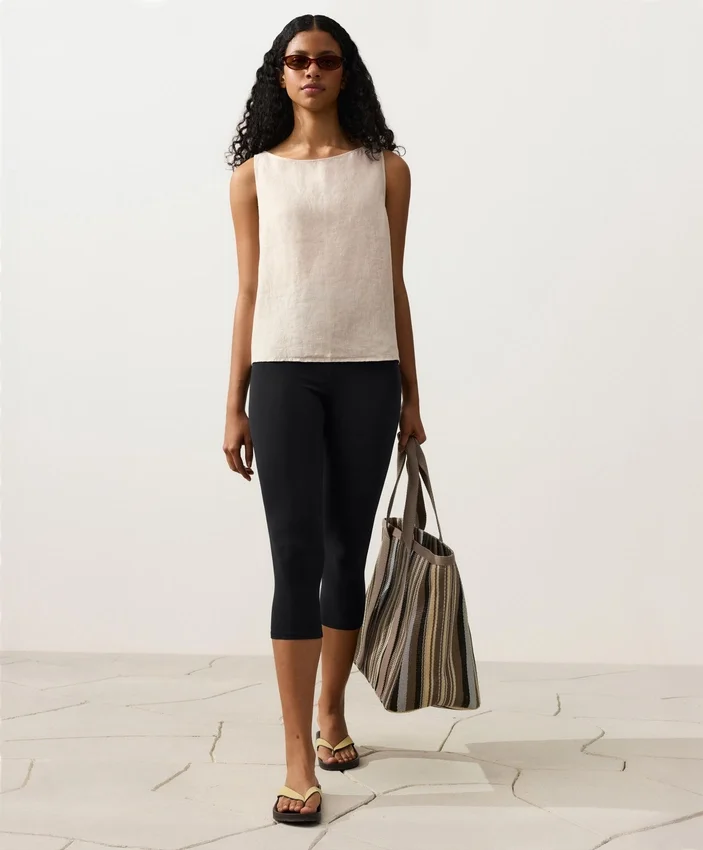 100% Linen Square Top 100% Linen Square Top