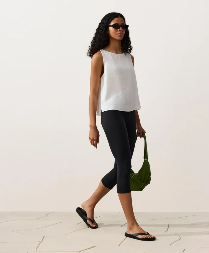 100% Linen Square Top 100% Linen Square Top