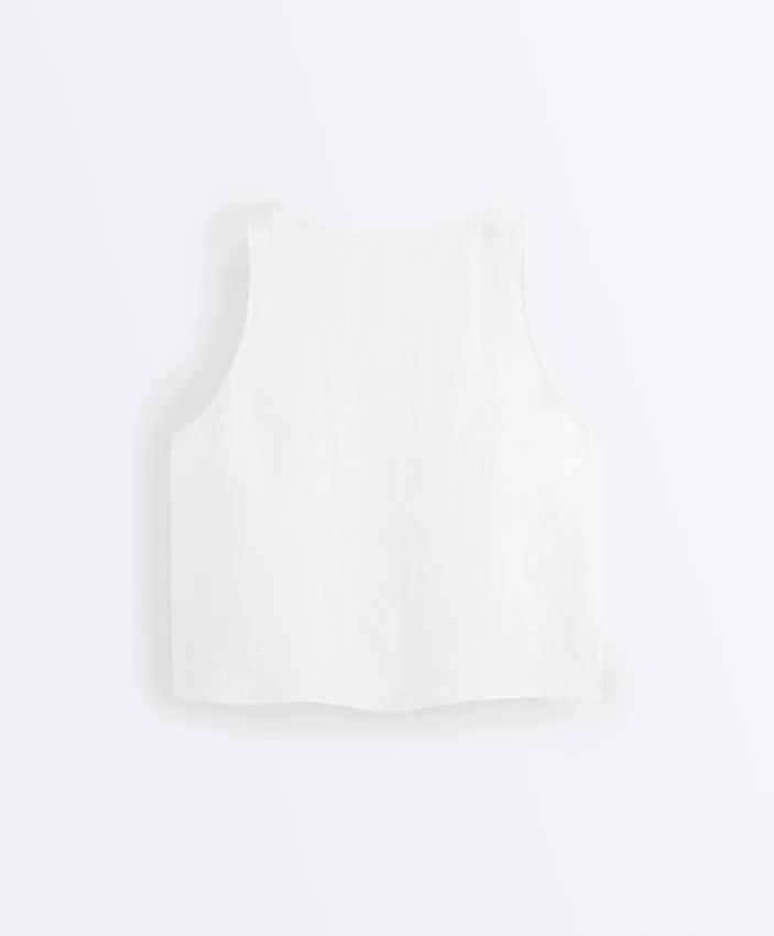 100% Linen Square Top 100% Linen Square Top
