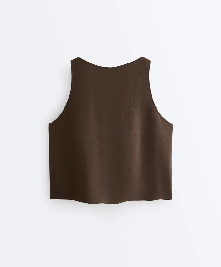 100% Linen Square Top 100% Linen Square Top