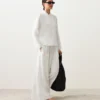 100% Linen Stand-Up Collar Shirt 100% Linen Stand-Up Collar Shirt