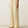 100% Linen Straight-Leg Print Stripe Trousers 100% Linen Straight-Leg Print Stripe Trousers