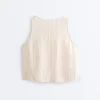 100% Linen Striped Square Top 100% Linen Striped Square Top