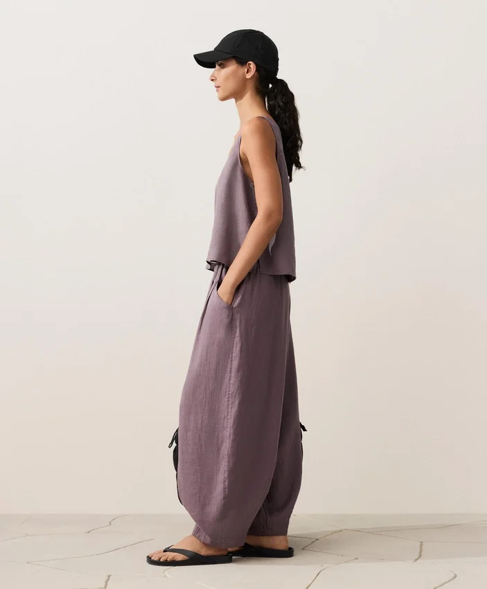 100% Linen V-Neck Strap Top 100% Linen V-Neck Strap Top