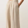 100% Linen Wide-Leg Striped Trousers 100% Linen Wide-Leg Striped Trousers