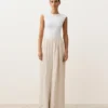 100% Linen Wide-Leg Trousers 100% Linen Wide-Leg Trousers