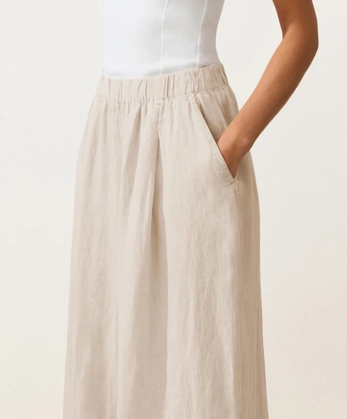 100% Linen Wide-Leg Trousers 100% Linen Wide-Leg Trousers