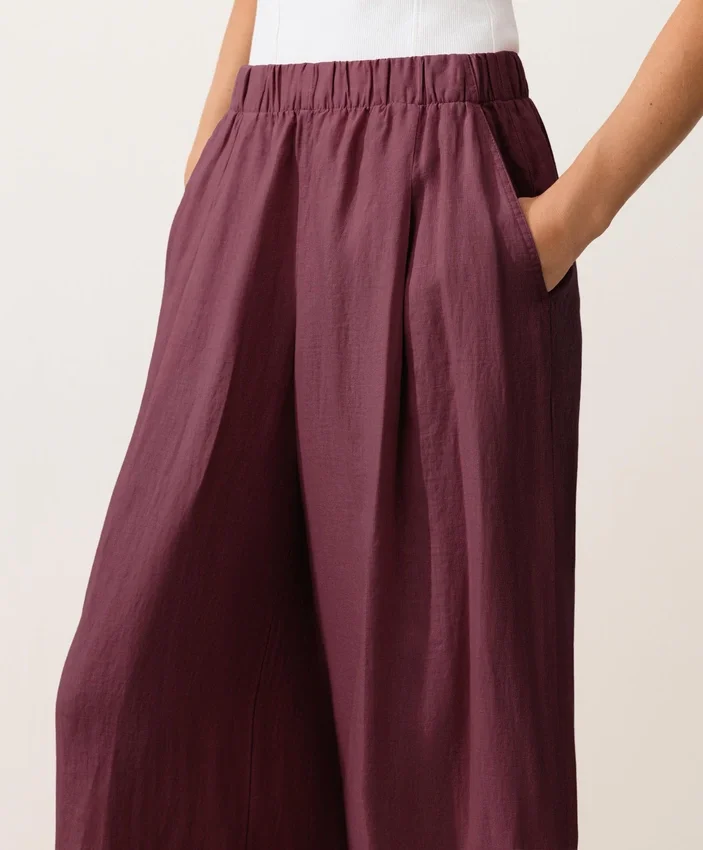 100% Linen Wide-Leg Trousers 100% Linen Wide-Leg Trousers
