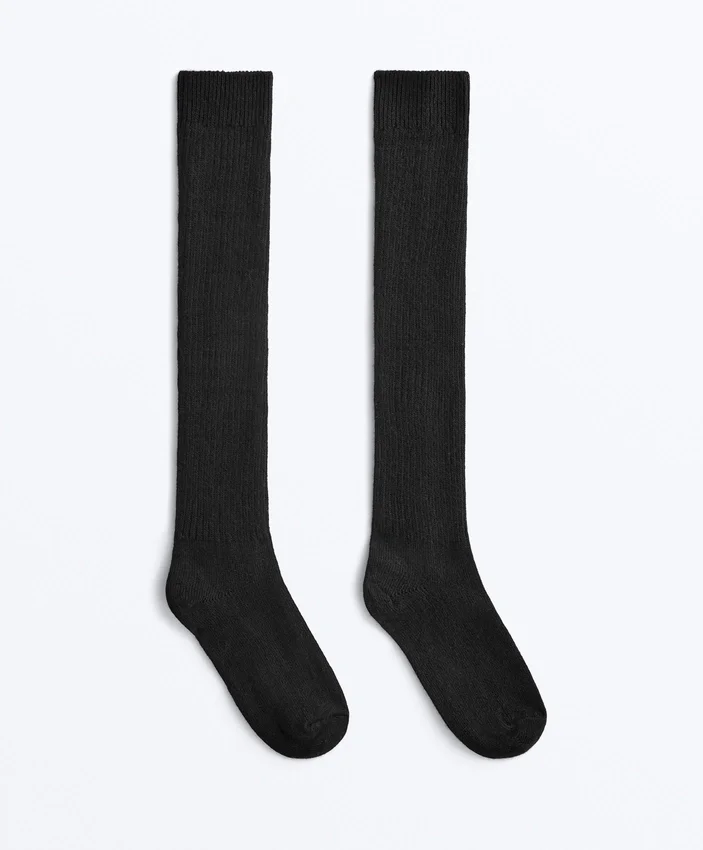 18% Cashmere 13% Wool Long Socks 18% Cashmere 13% Wool Long Socks