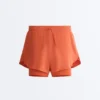 2-In-1 Mid Rise Light Touch Shorts