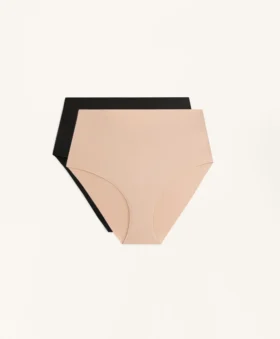 2 Invisible Polyamide Blend Medium Support High-Rise Classic Briefs