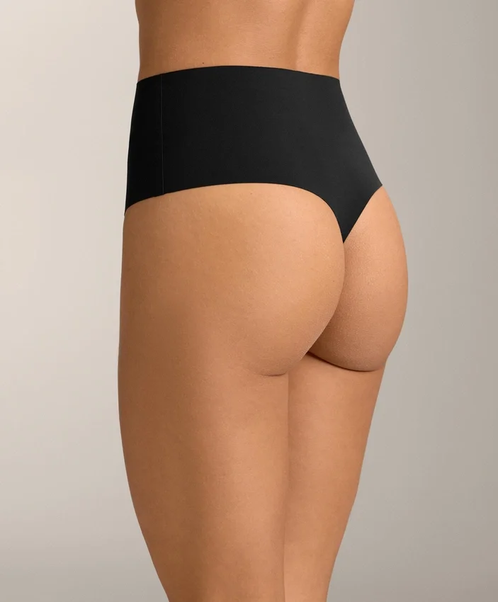 2 Invisible Polyamide Blend Medium-Support High-Rise Thongs 2 Invisible Polyamide Blend Medium-Support High-Rise Thongs