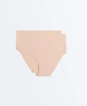 2 Invisible Polyamide Blend Mid-Rise Classic Briefs