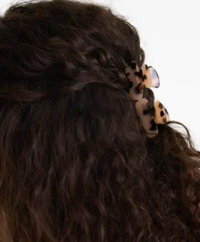 2 Mini Faux-Tortoiseshell Hair Clips