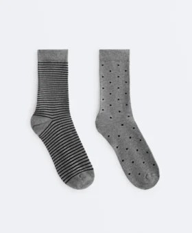 2 Pairs of Classic 55% Modal 10% Cashmere Socks
