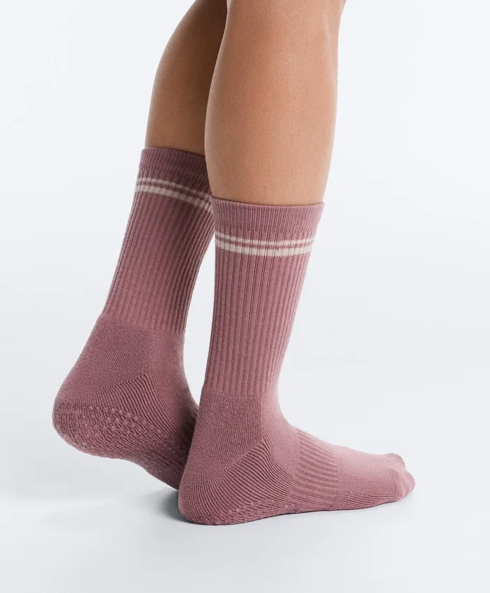2 Pairs of Classic Cotton Blend Yoga and Pilates Socks 2 Pairs of Classic Cotton Blend Yoga and Pilates Socks