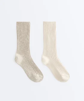 2 Pairs of Classic Rib Socks
