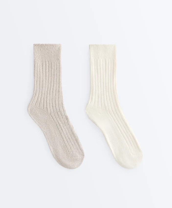 2 Pairs of Classic Ribbed Socks 2 Pairs of Classic Ribbed Socks